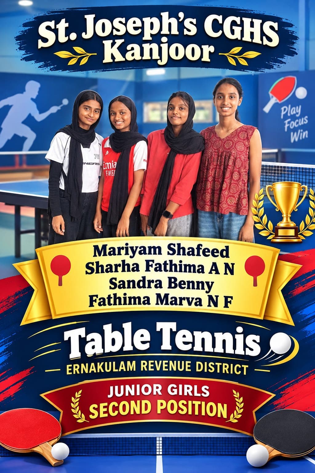 Table Tennis — Ernakulam Revenue District 2nd