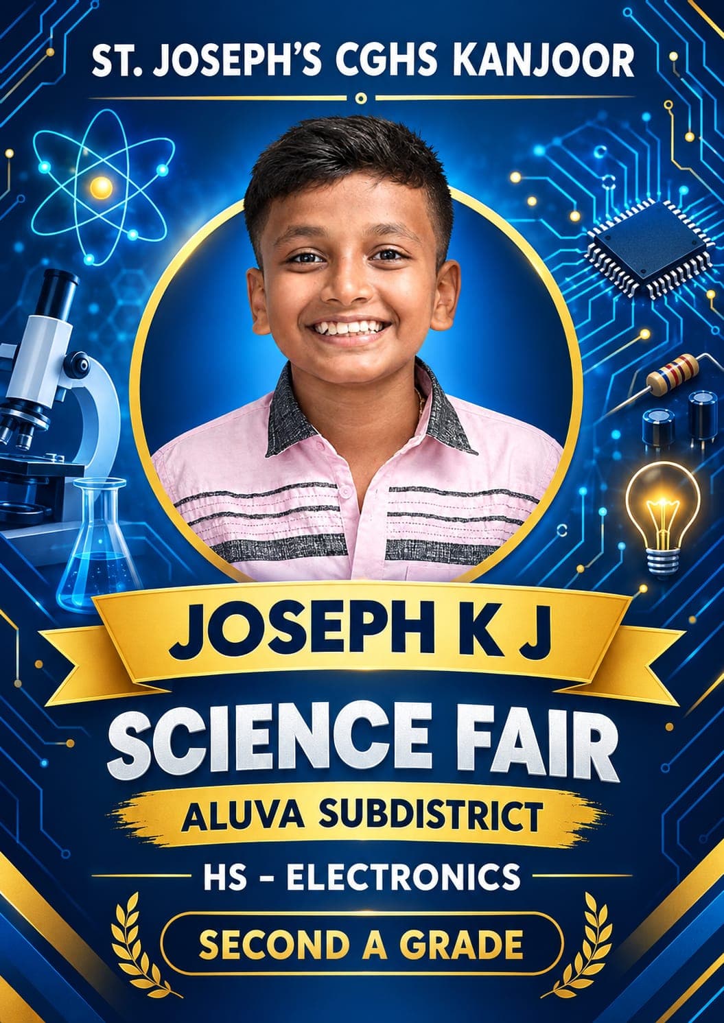 Science Fair — 2nd with A Grade (HS Electronics)