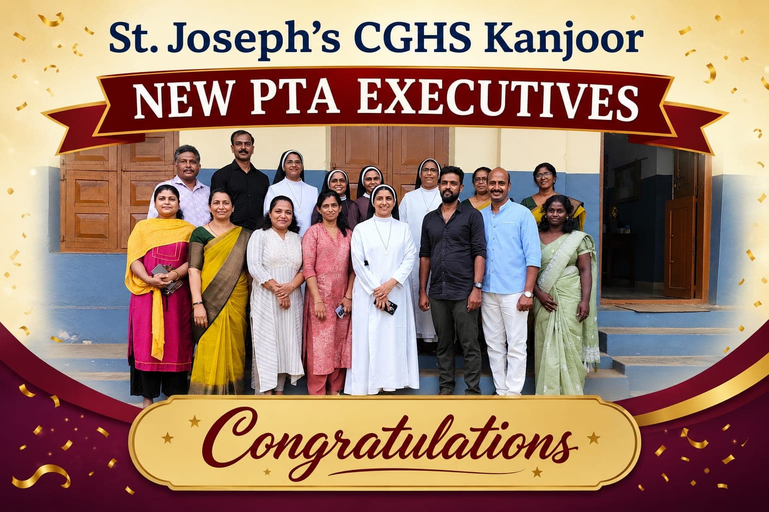 Newly elected Parent Teacher Association (PTA) Executive Committee guiding campus progress